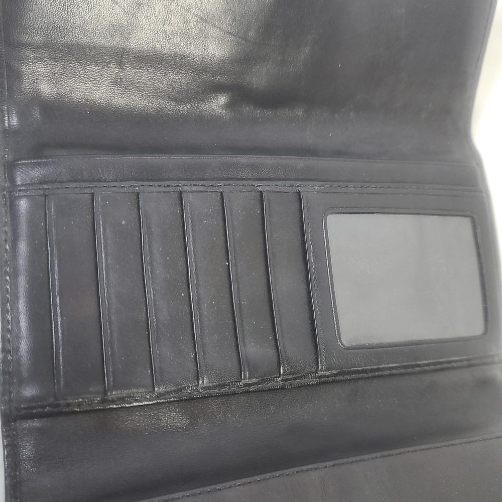 Coach Hampton Signature Black Buckle Wallet - Picture 8 of 14